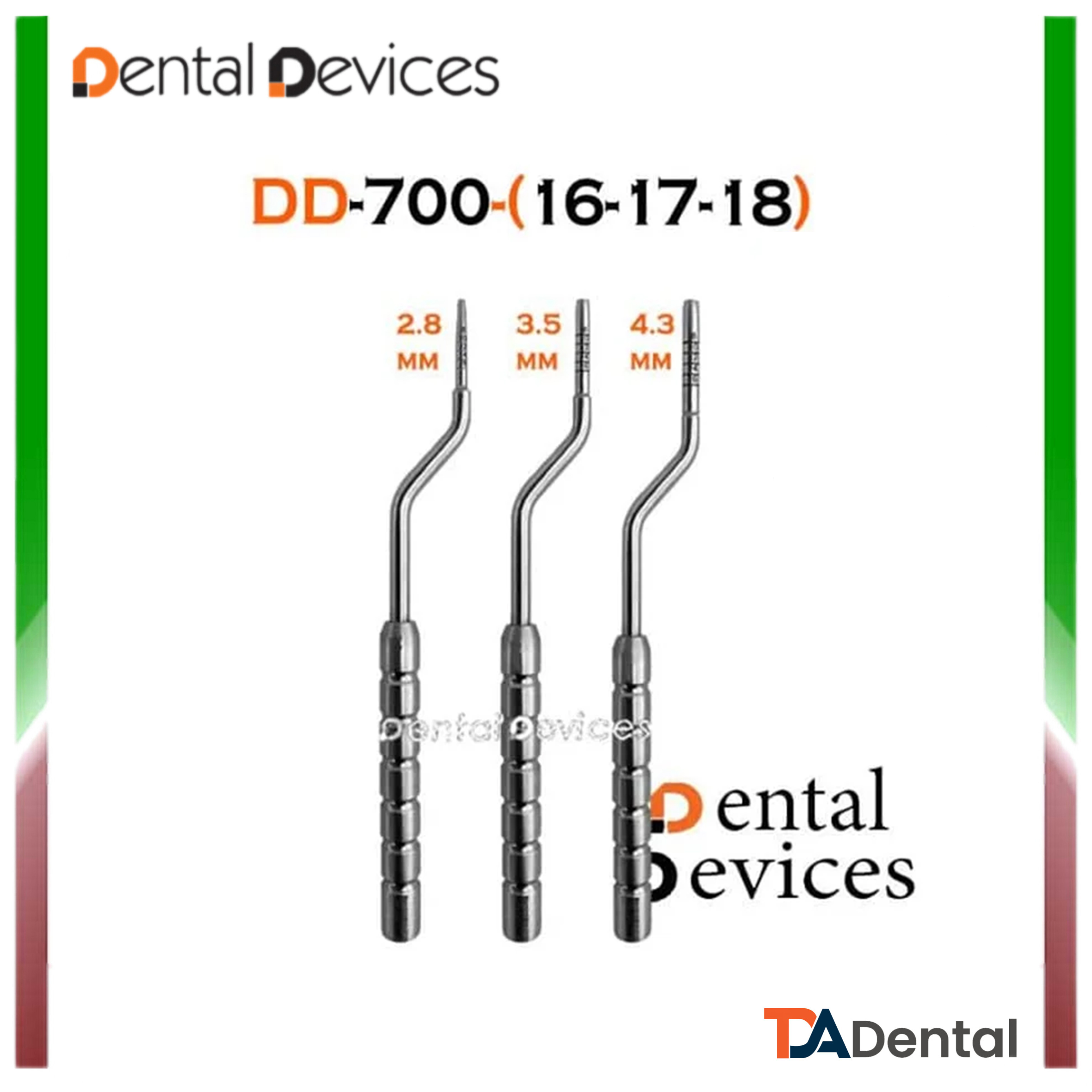 بن اکسپندر کج دنتال دیوایس Dental Devices (3سایز)
