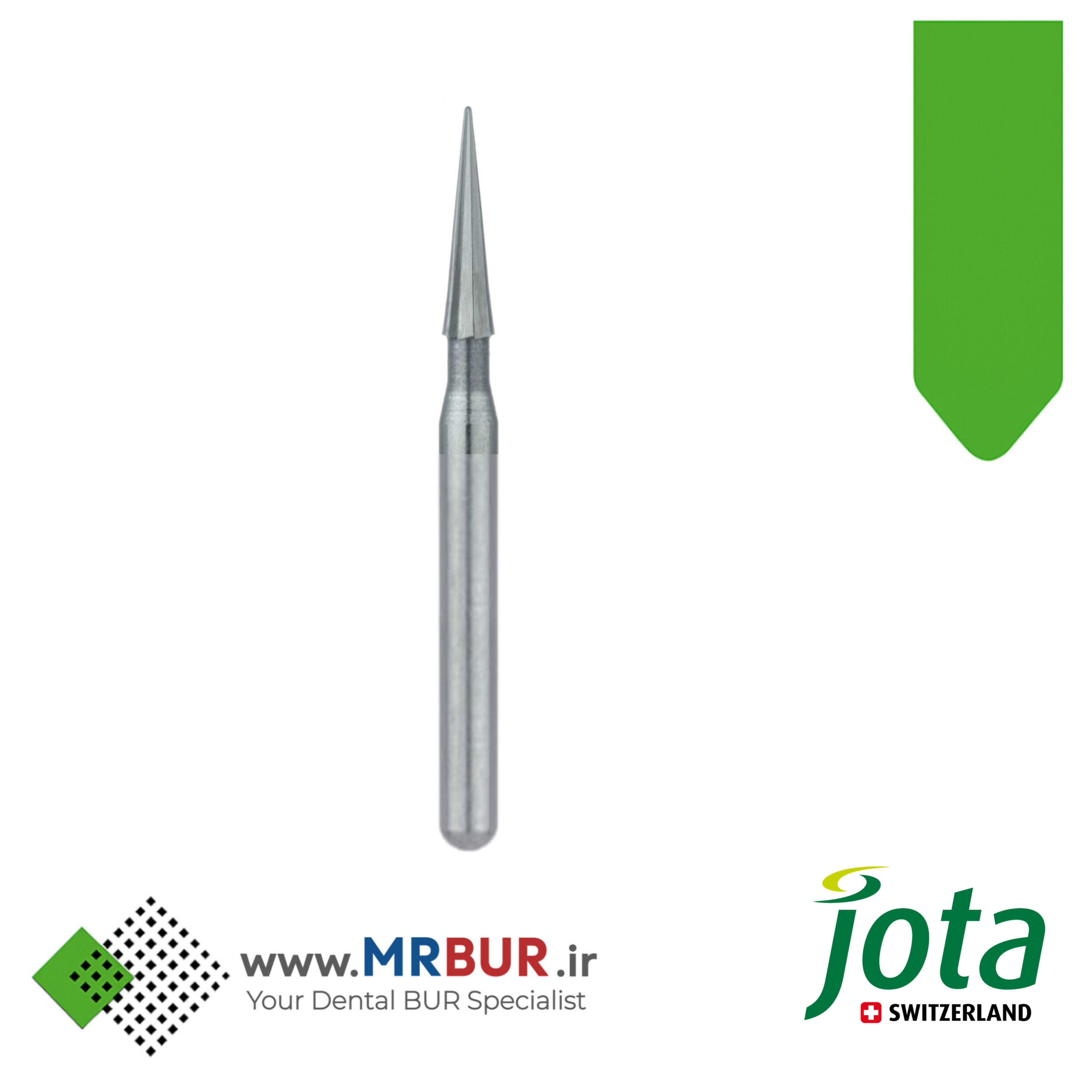 فرز دندانپزشکی کارباید 12 دوازده پره نیدل کوتاه پرداخت کامپوزیت مخصوص توربین جوتا jota کد C134 FG