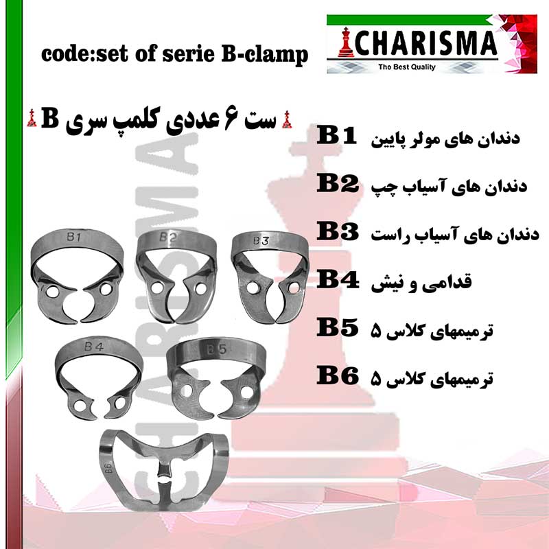 کلمپ رابردم سری B برینکر(به صورت ست و تکی) کاریزما CHARISMA