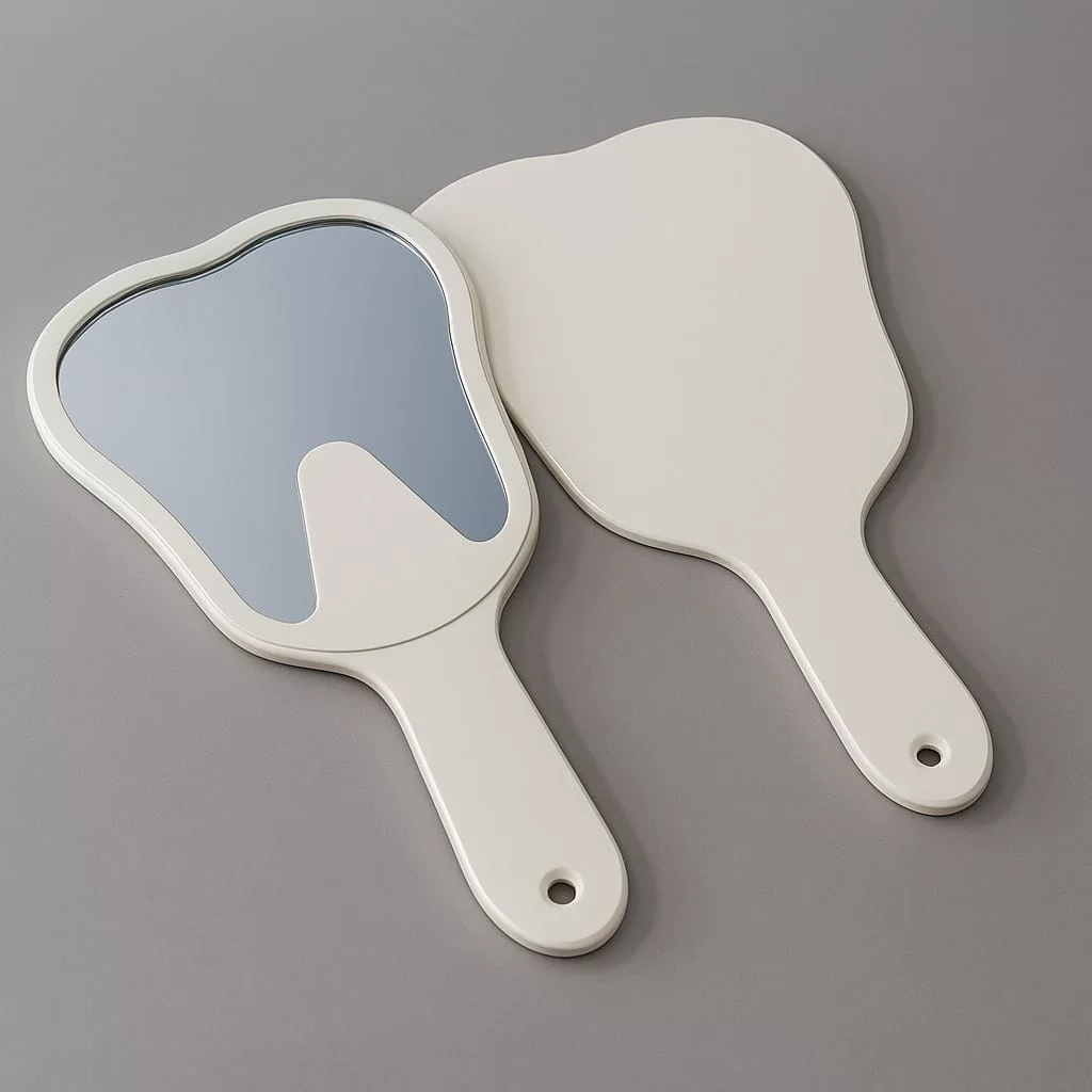 آینه دستی طرح دندان