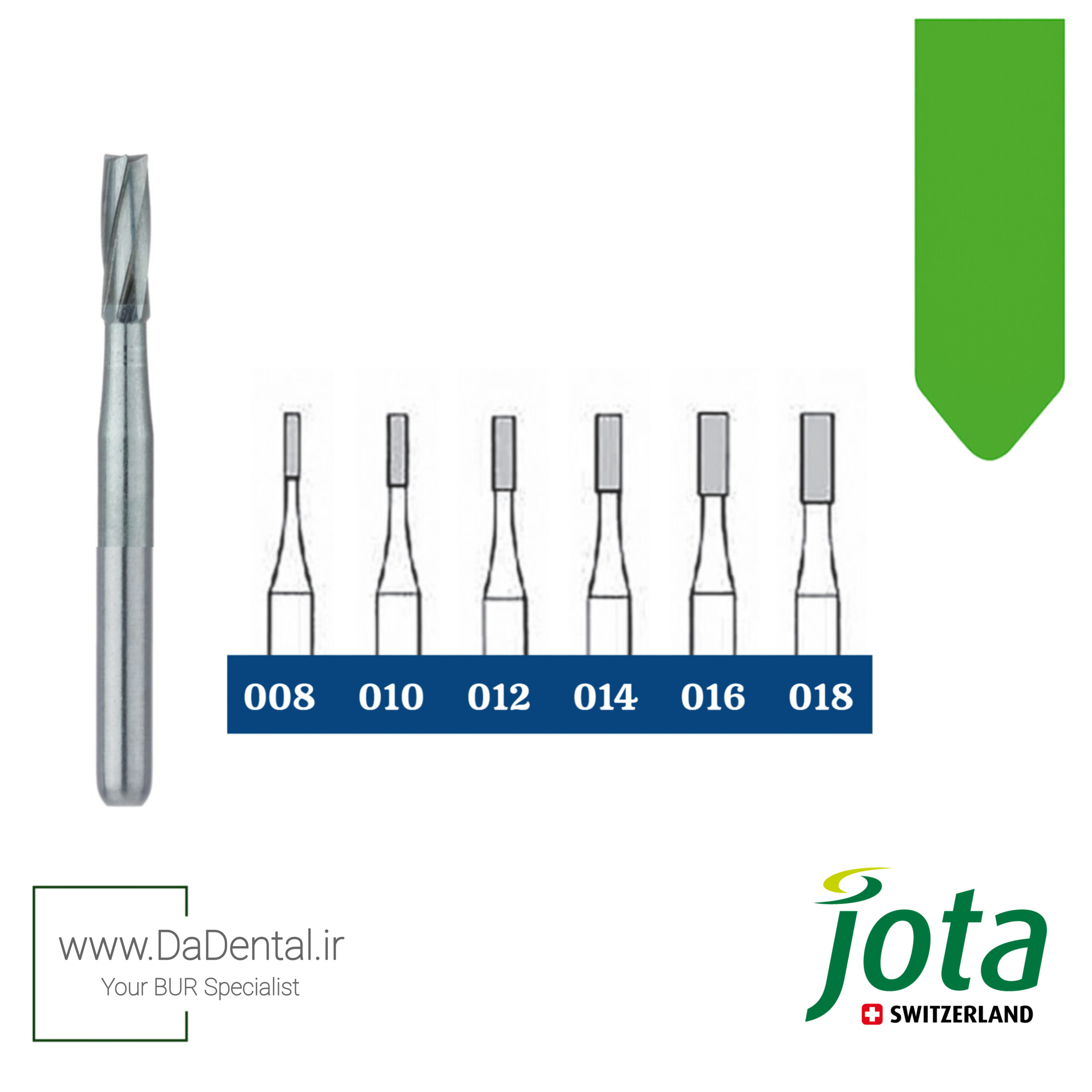 فرز کارباید فیشور (سیلندری) توربین جوتا jota کد C21 FG
