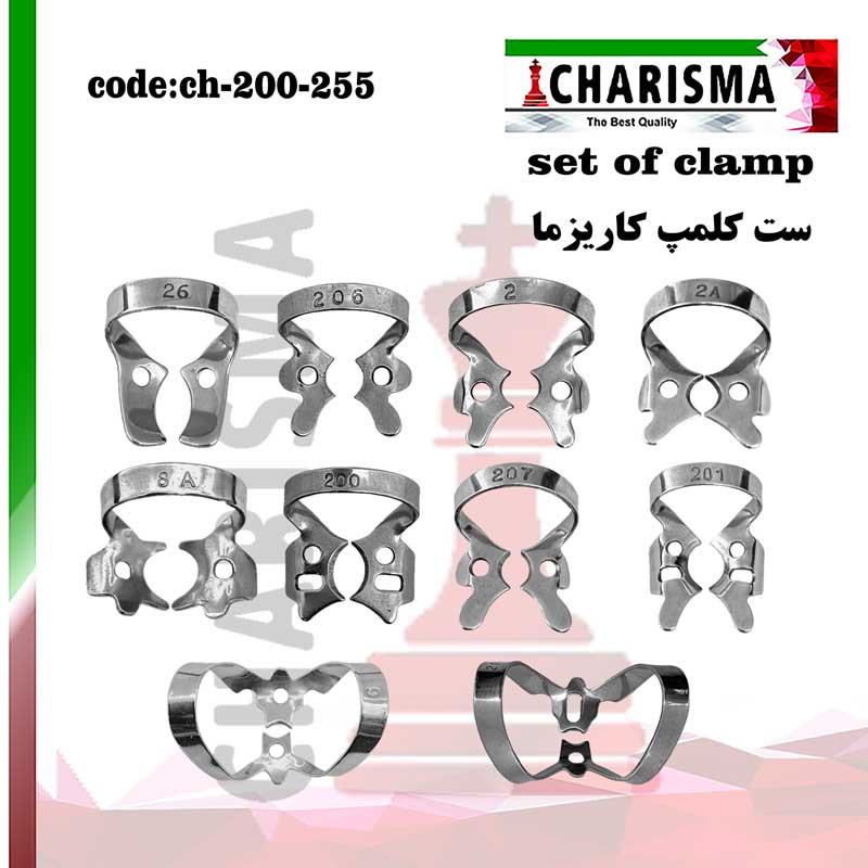 ست کلمپ 10عددی کاریزما CHARISMA کد ch-200-255