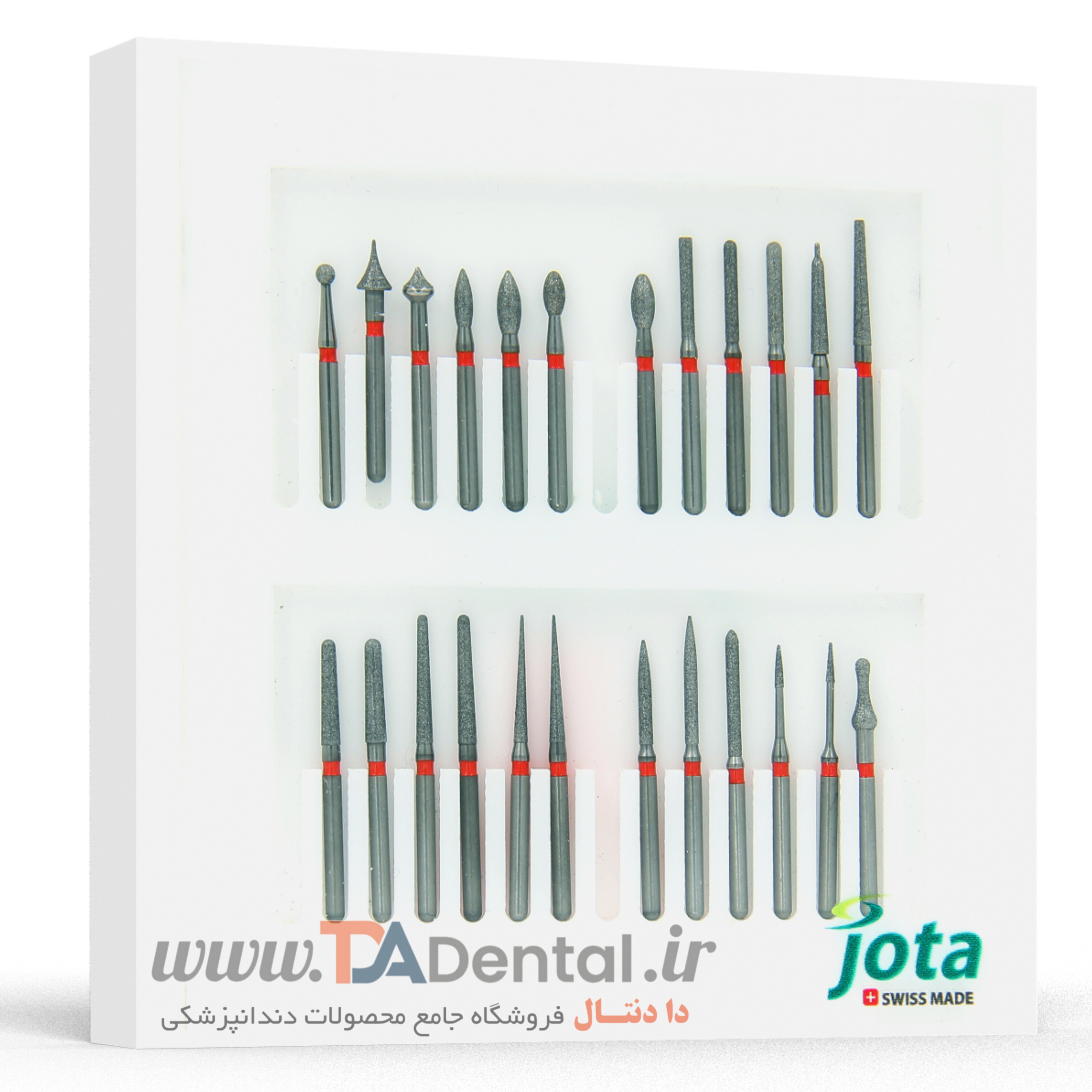 کیت کامل فرزهای الماسی دور قرمز جوتا