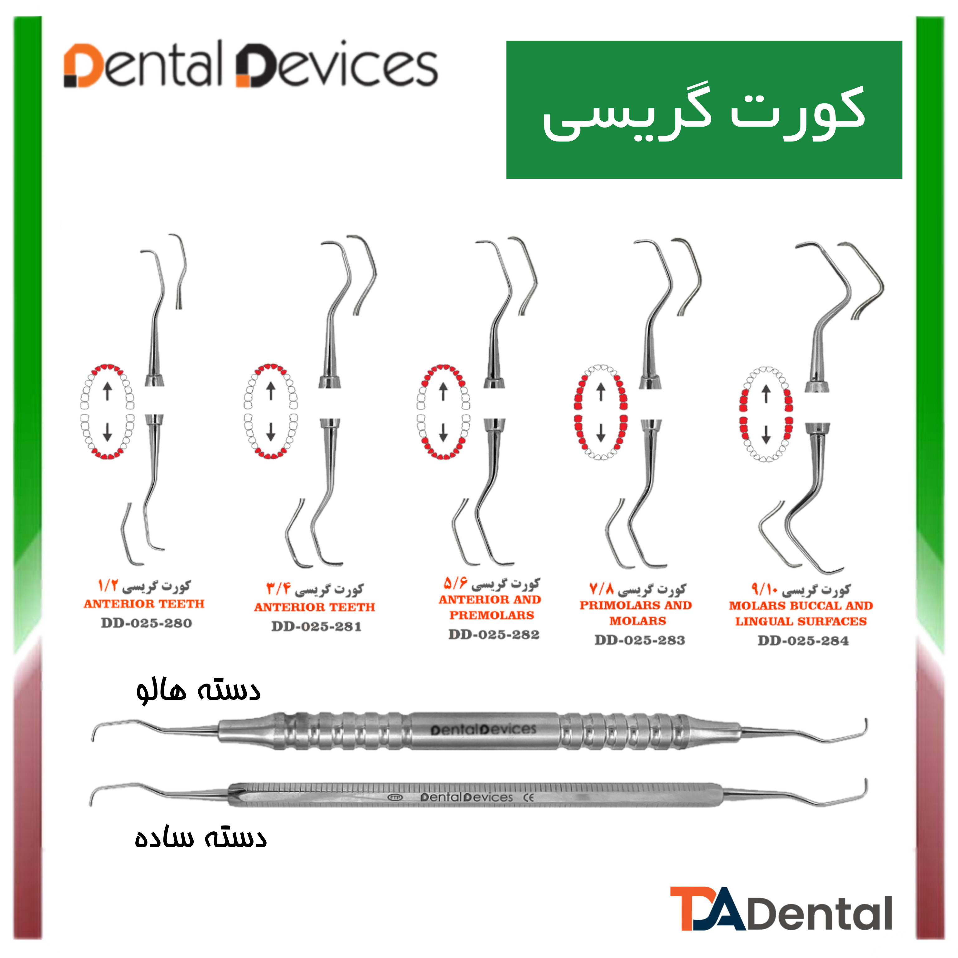 گریسی دنتال دیوایس Dental Devices (9 مدل )